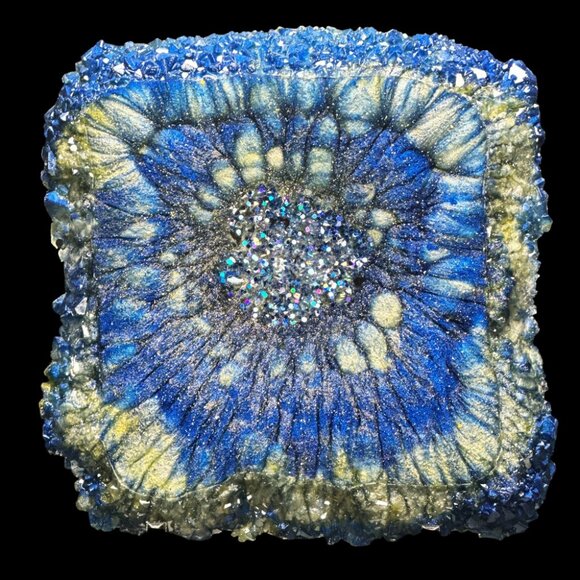 Winter Sky Crystal Edge Vanity Tray | Trinket Tray | Jewelry Tray - Picture 1 of 2